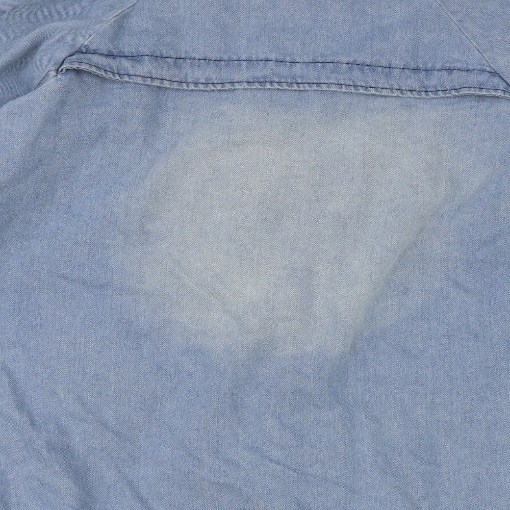 Preworn Mens Blue Jacket Size M Snap