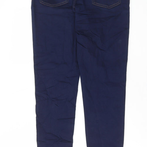 Marks and Spencer Womens Blue Cotton Jegging Jeans Size 12 L29 in Regular Button