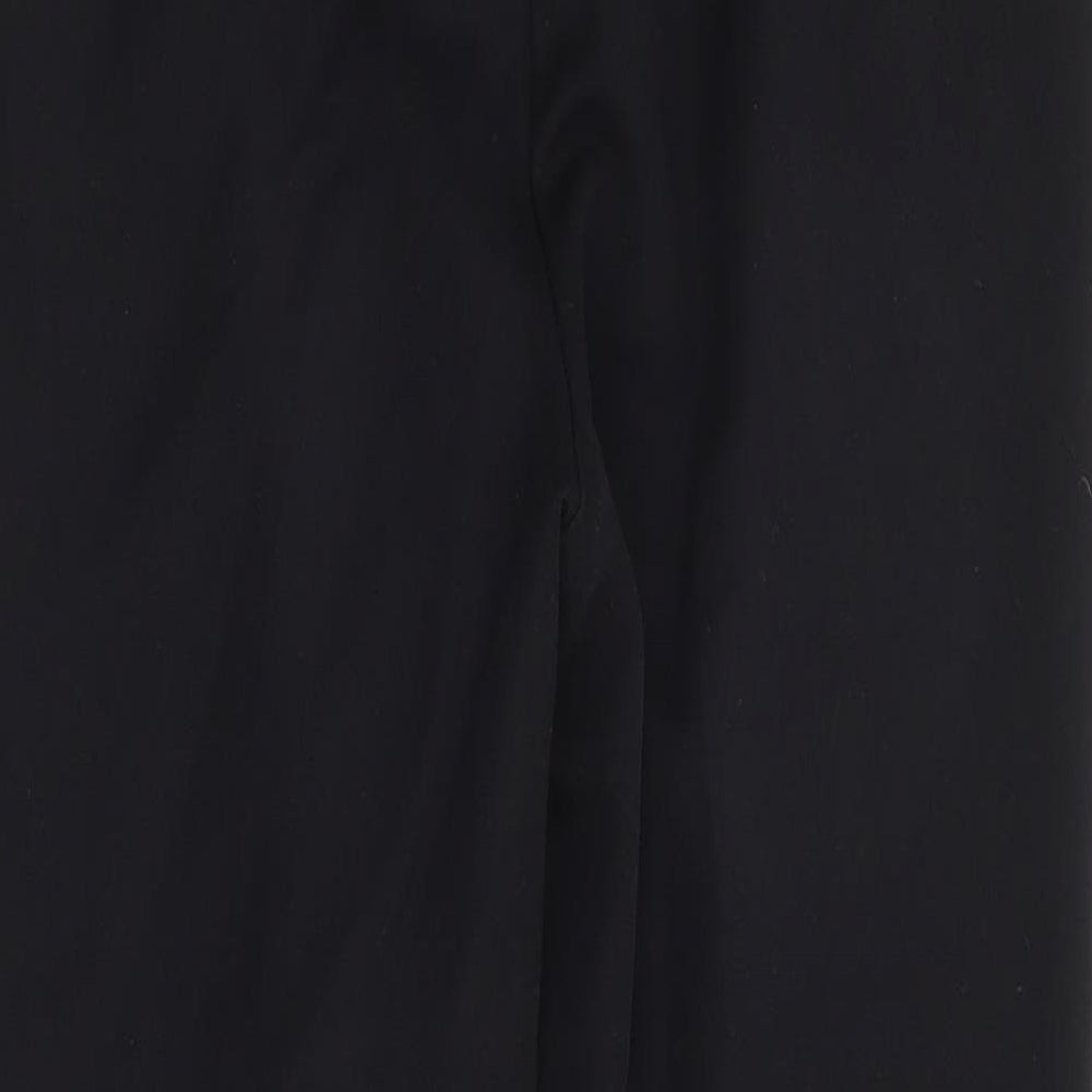 Primark Womens Black Polyester Trousers Size 10 L27 in Regular Zip