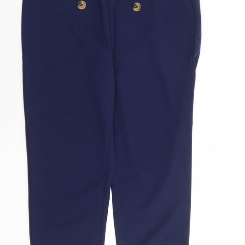 SheIn Womens Blue Polyester Trousers Size M L25 in Regular