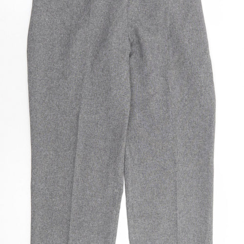 Emma Collection Womens Grey Polyester Trousers Size 16 L27 in Regular