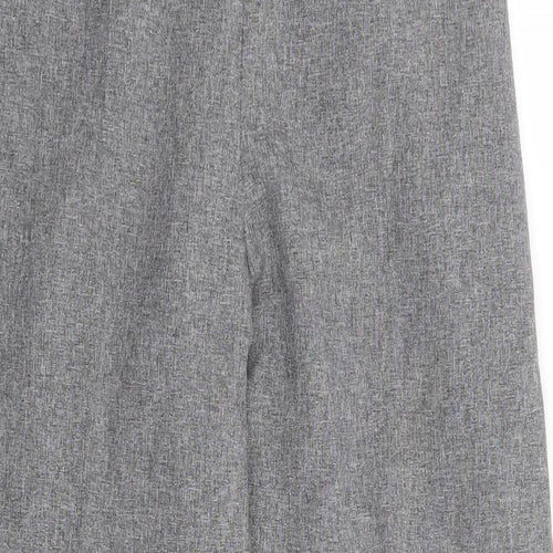 Emma Collection Womens Grey Polyester Trousers Size 16 L27 in Regular