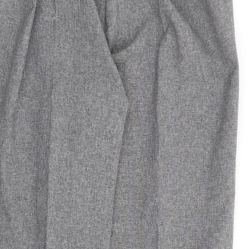 Emma Collection Womens Grey Polyester Trousers Size 16 L27 in Regular