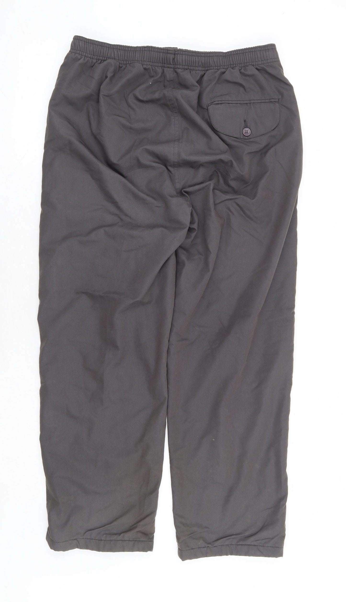 Chums Mens Grey Polyester Rain Trousers Trousers Size 32 in L29 in Regular Zip