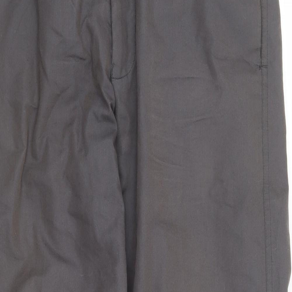 Chums Mens Grey Polyester Rain Trousers Trousers Size 32 in L29 in Regular Zip