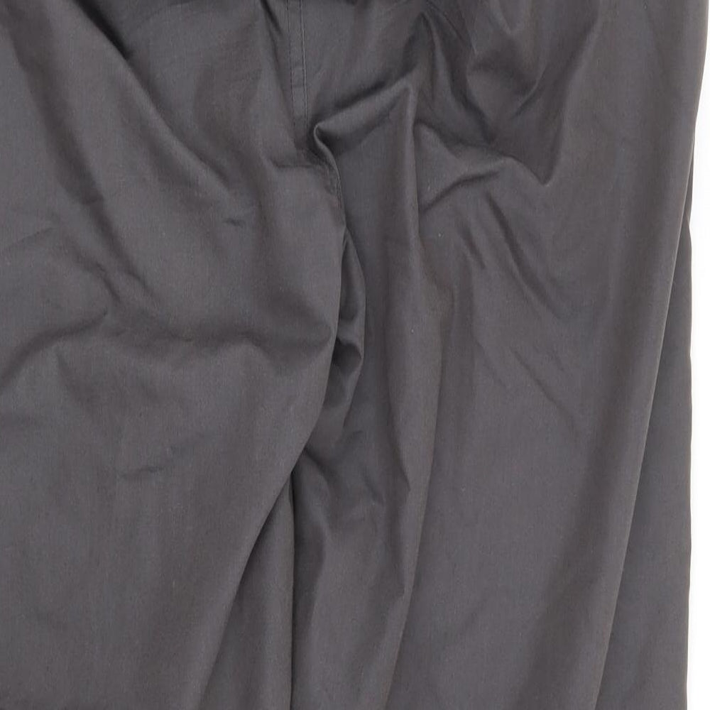 Chums Mens Grey Polyester Rain Trousers Trousers Size 32 in L29 in Regular Zip