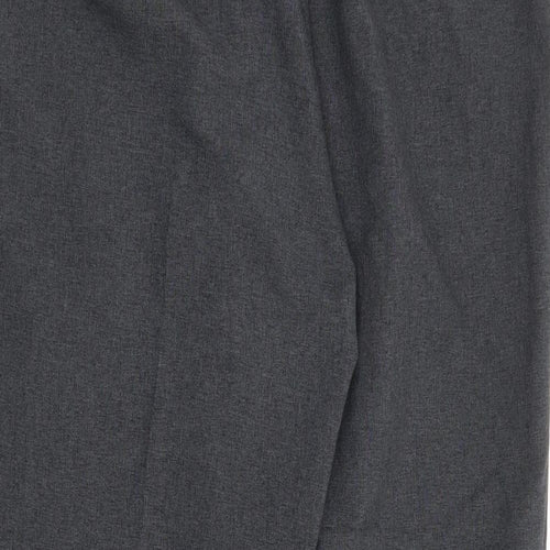 Mia Moda Womens Grey Polyester Trousers Size 20 L27 in Regular