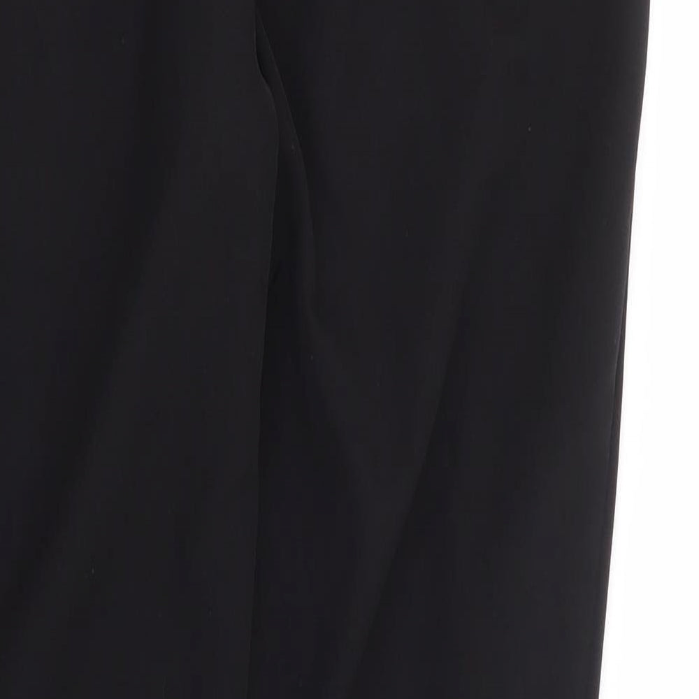 River Island Womens Black Polyester Trousers Size 8 L28 in Regular Zip