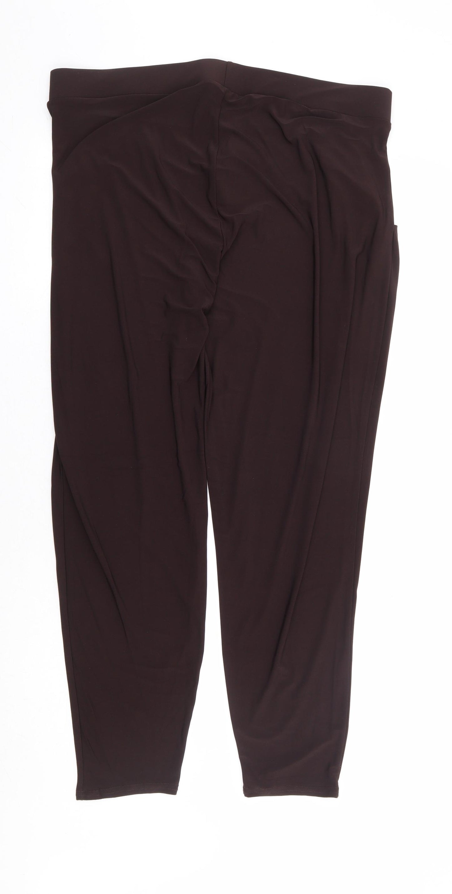 Styled By Womens Brown Polyester Harem Trousers Size L L29 in Regular