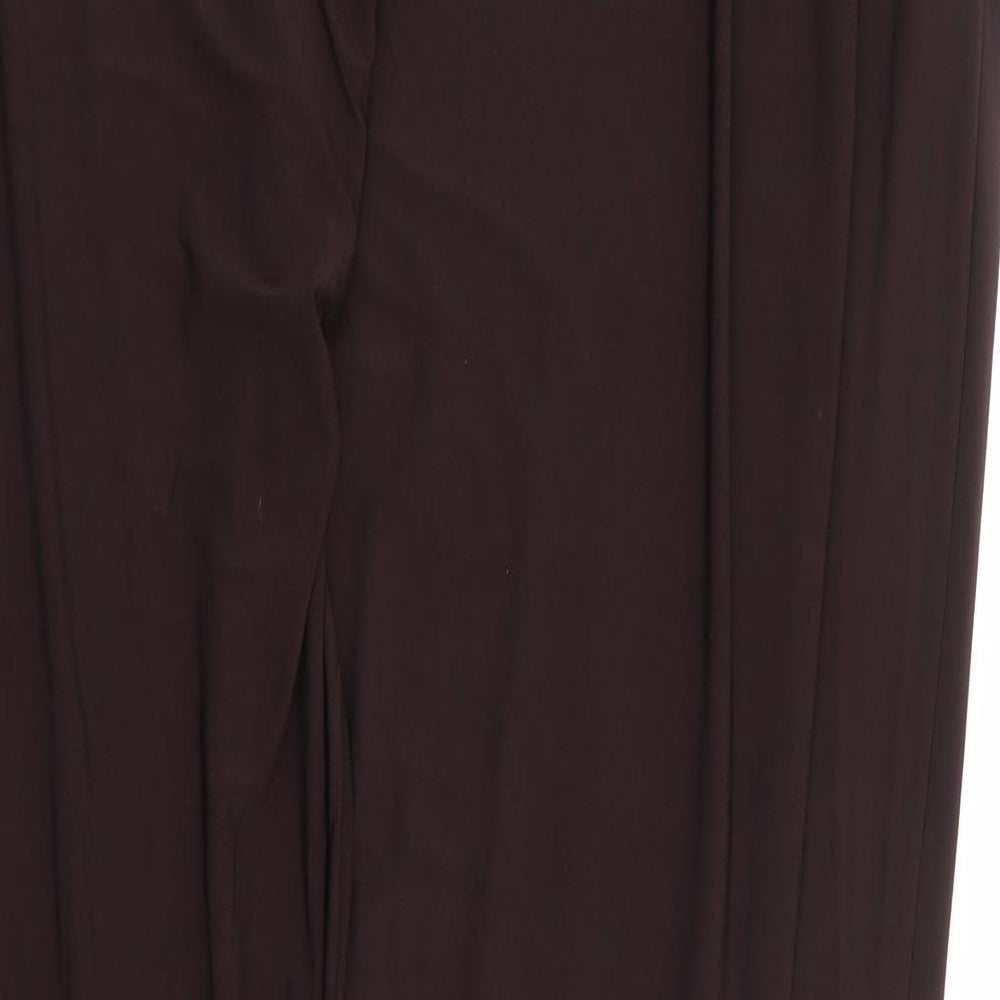 Styled By Womens Brown Polyester Harem Trousers Size L L29 in Regular