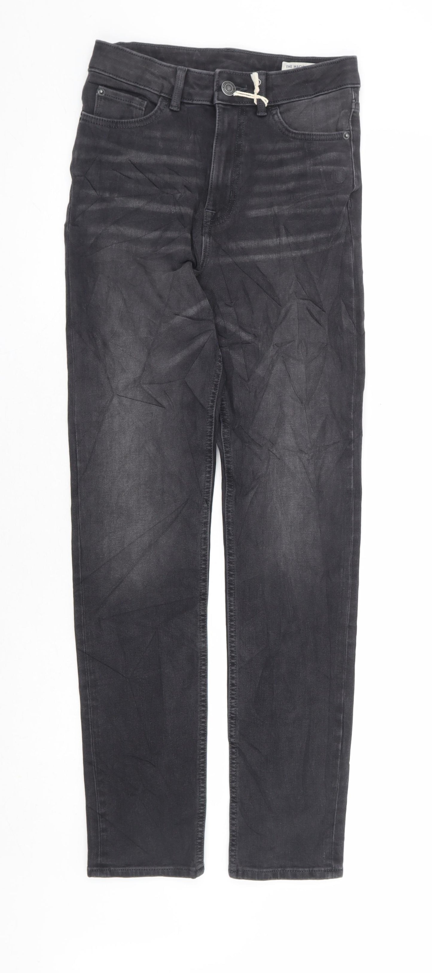 Marks and Spencer Womens Black Cotton Skinny Jeans Size 6 L29 in Regular Zip