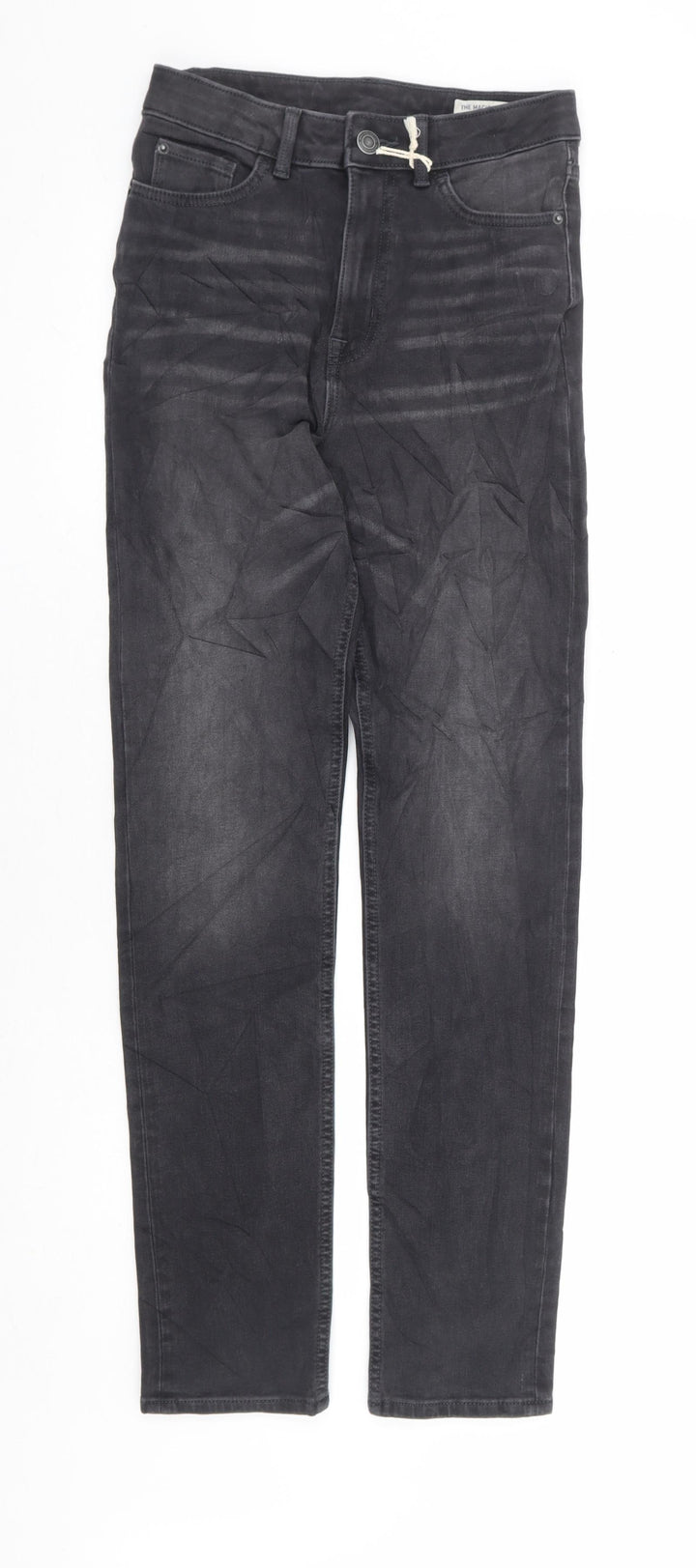 Marks and Spencer Womens Black Cotton Skinny Jeans Size 6 L29 in Regular Zip