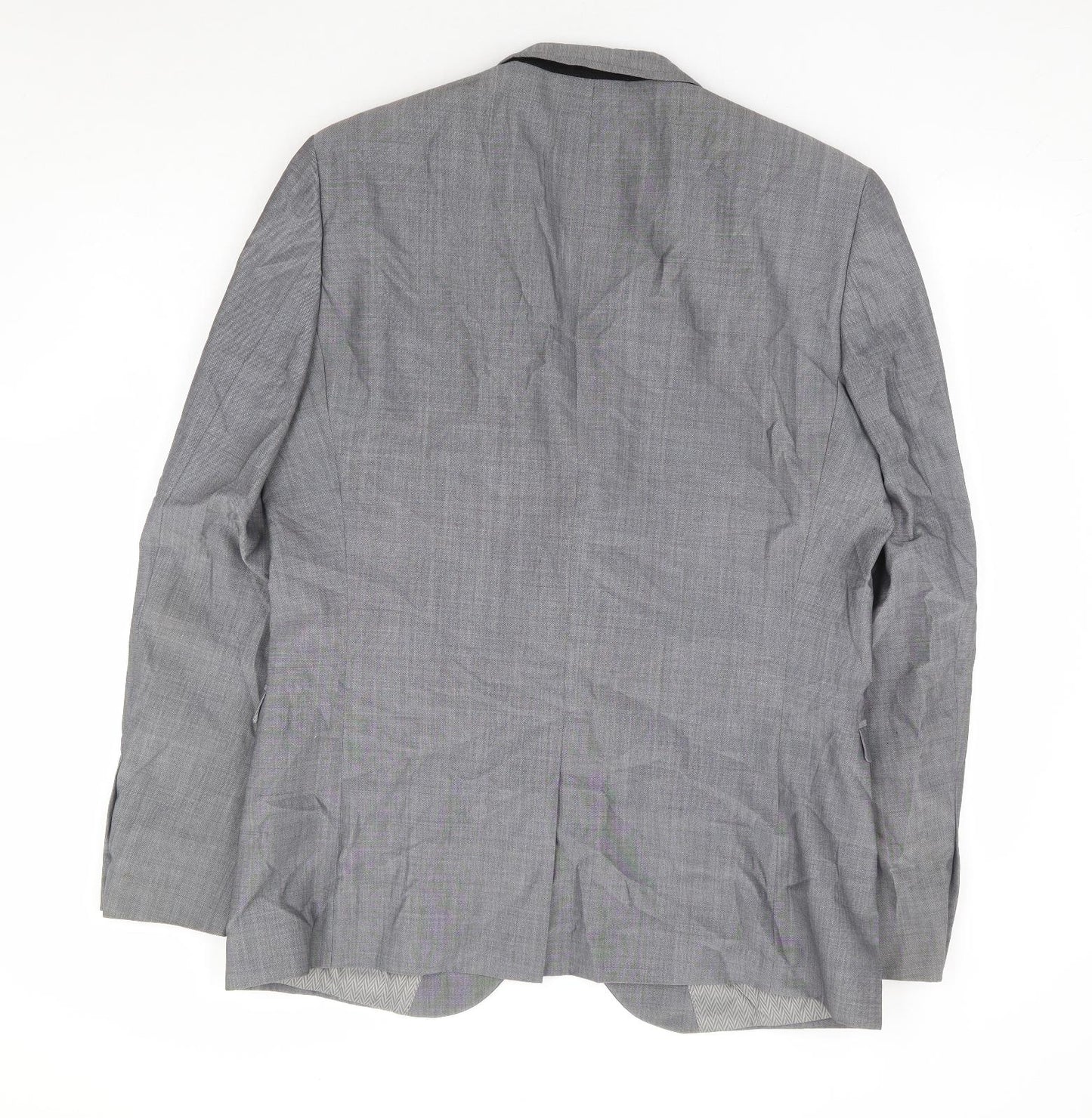 NEXT Mens Grey Wool Jacket Suit Jacket Size 40