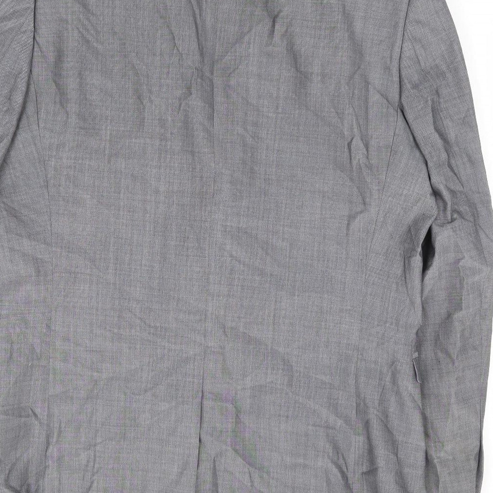 NEXT Mens Grey Wool Jacket Suit Jacket Size 40
