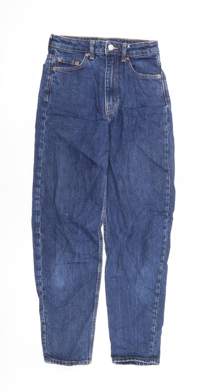 Weekday Womens Blue 100% Cotton Skinny Jeans Size 24 in L28 in Regular Zip