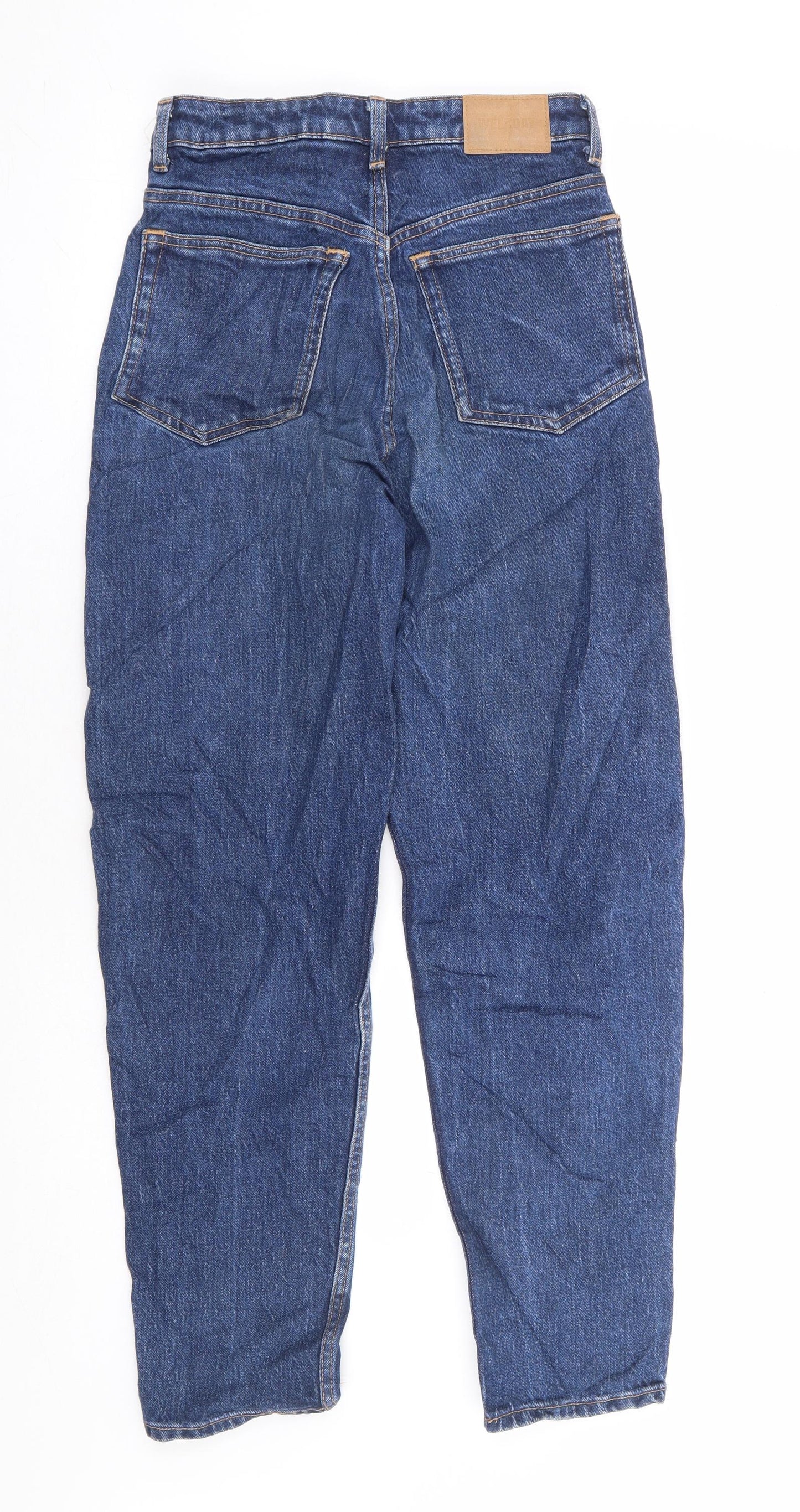 Weekday Womens Blue 100% Cotton Skinny Jeans Size 24 in L28 in Regular Zip