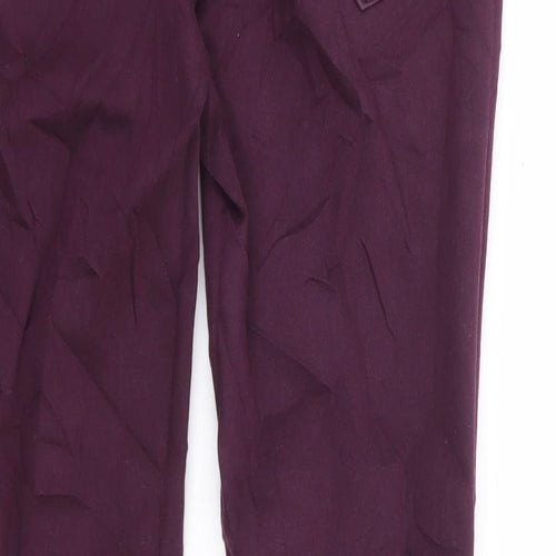 Warehouse Womens Purple Cotton Skinny Jeans Size 12 L29 in Regular Zip