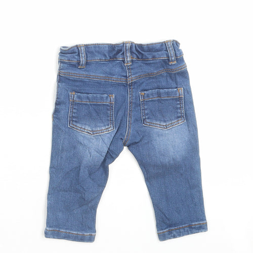 Marks and Spencer Girls Blue Coir Capri Jeans Size 3-6 Months Pullover