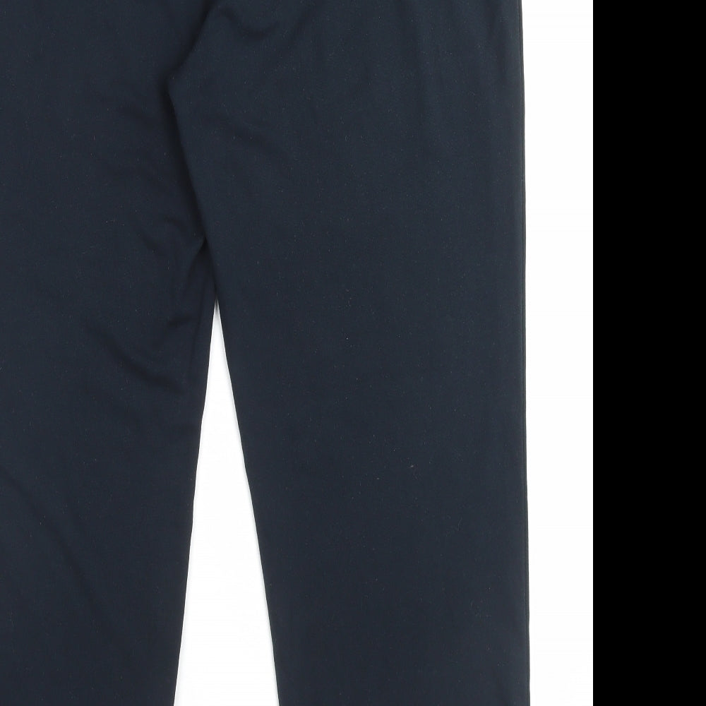 Marks and Spencer Womens Blue Viscose Trousers Size 18 L27 in Regular
