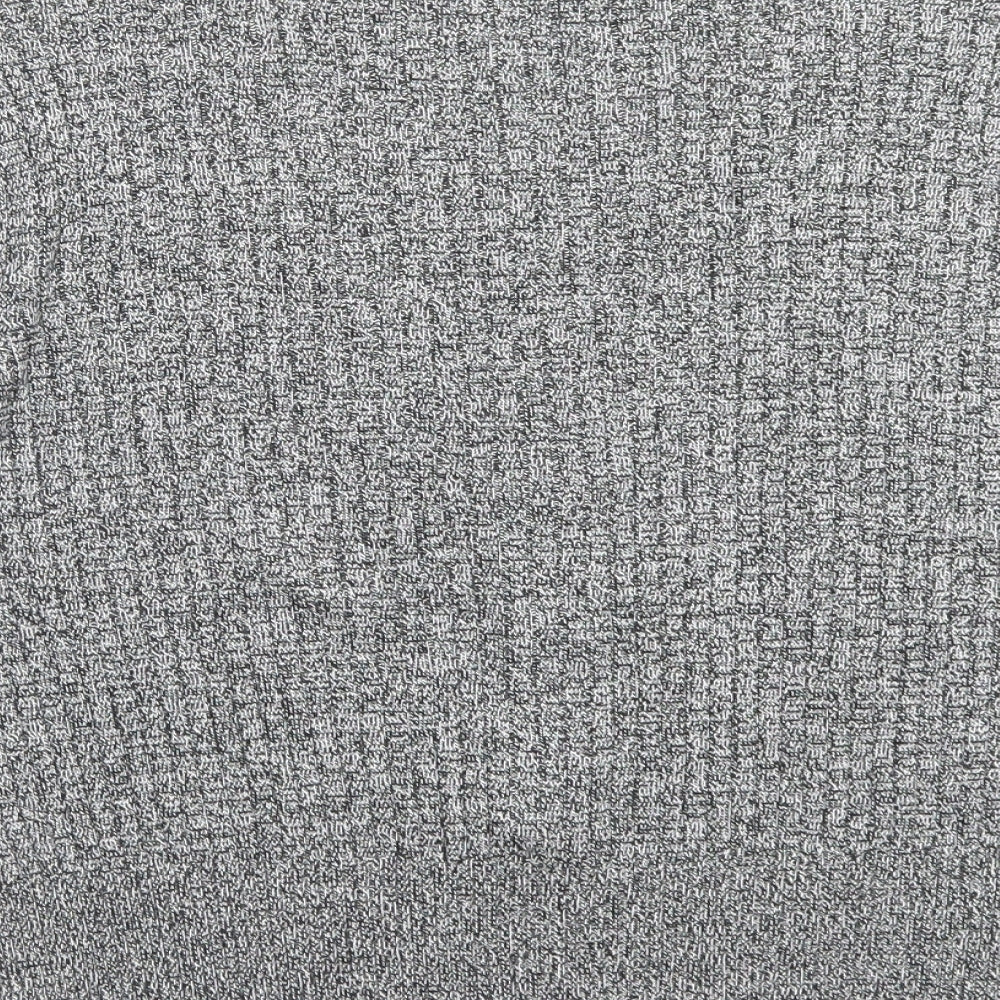 Marks and Spencer Womens Grey Viscose Basic T-Shirt Size 18 V-Neck