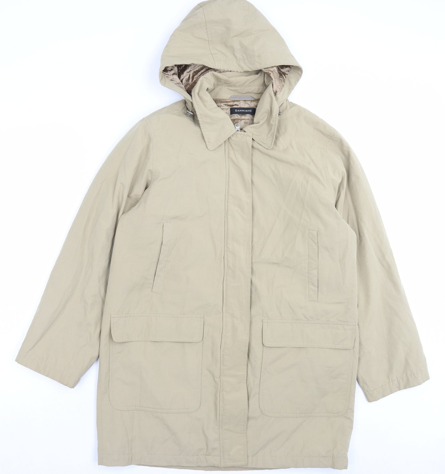Danni Mac Mens Green Jacket Coat Size M Zip