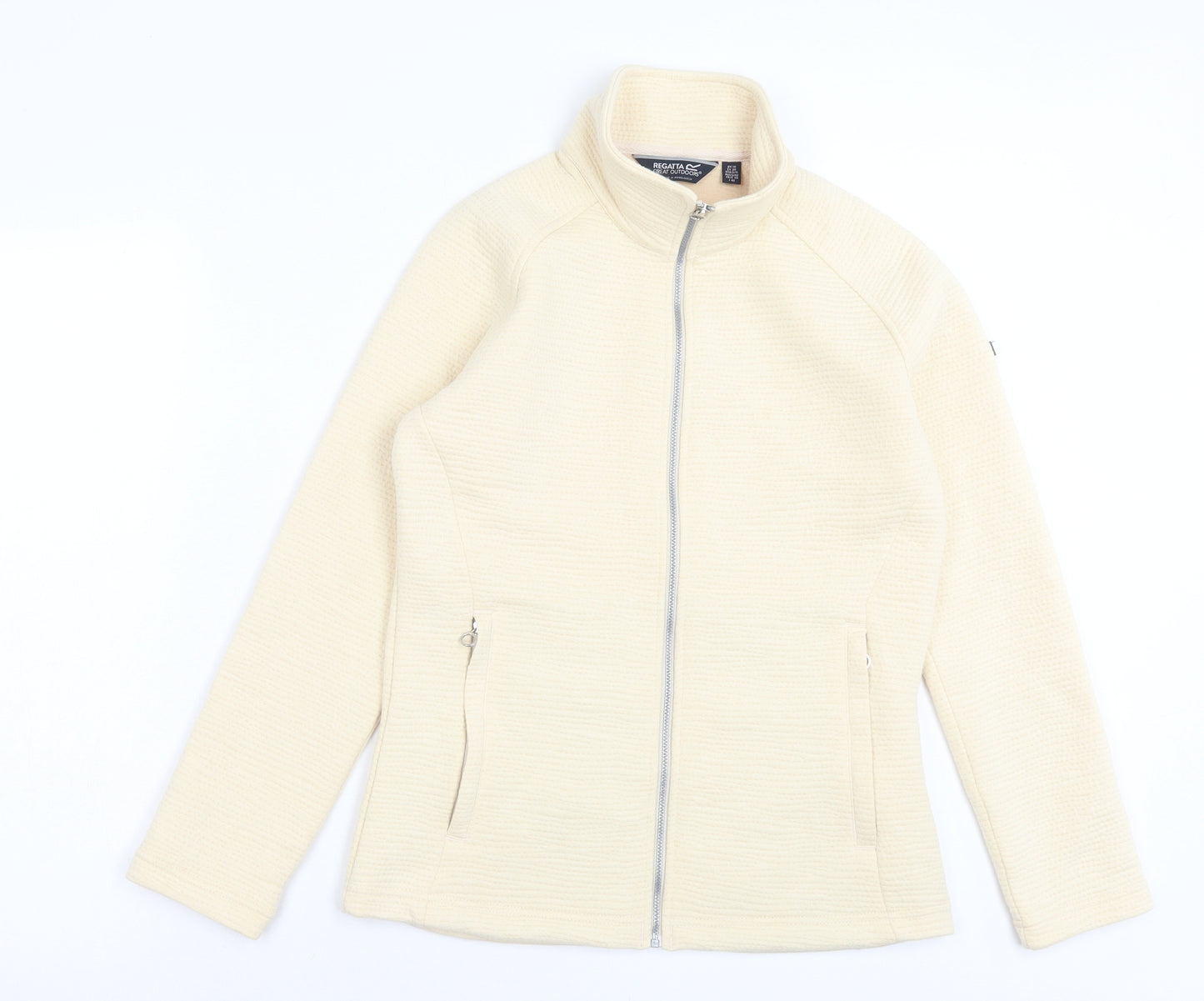 Regatta Womens Ivory Polyester Full Zip Sweatshirt Size 10 Zip
