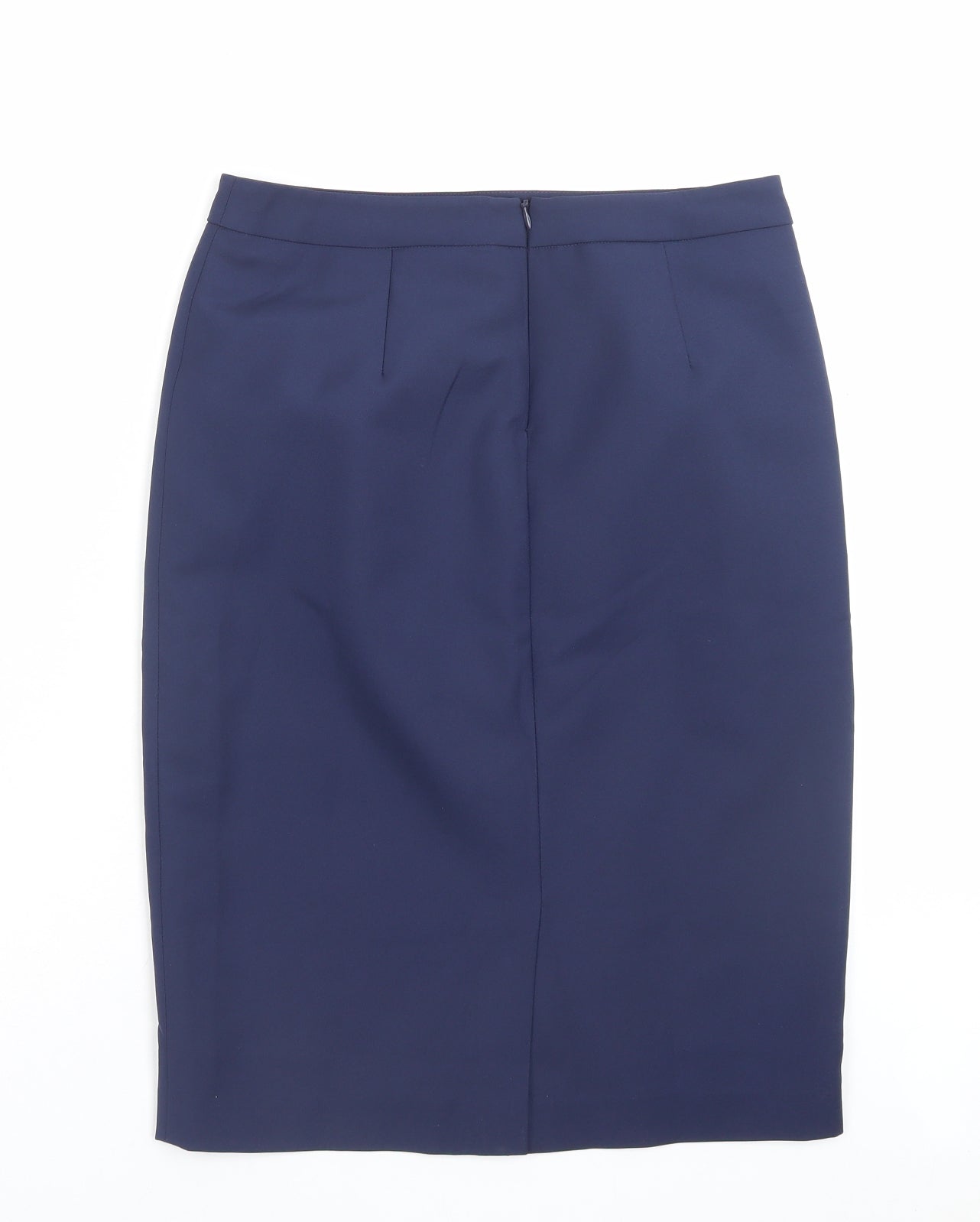 ESMARA Womens Blue Polyester Straight & Pencil Skirt Size 10 Zip