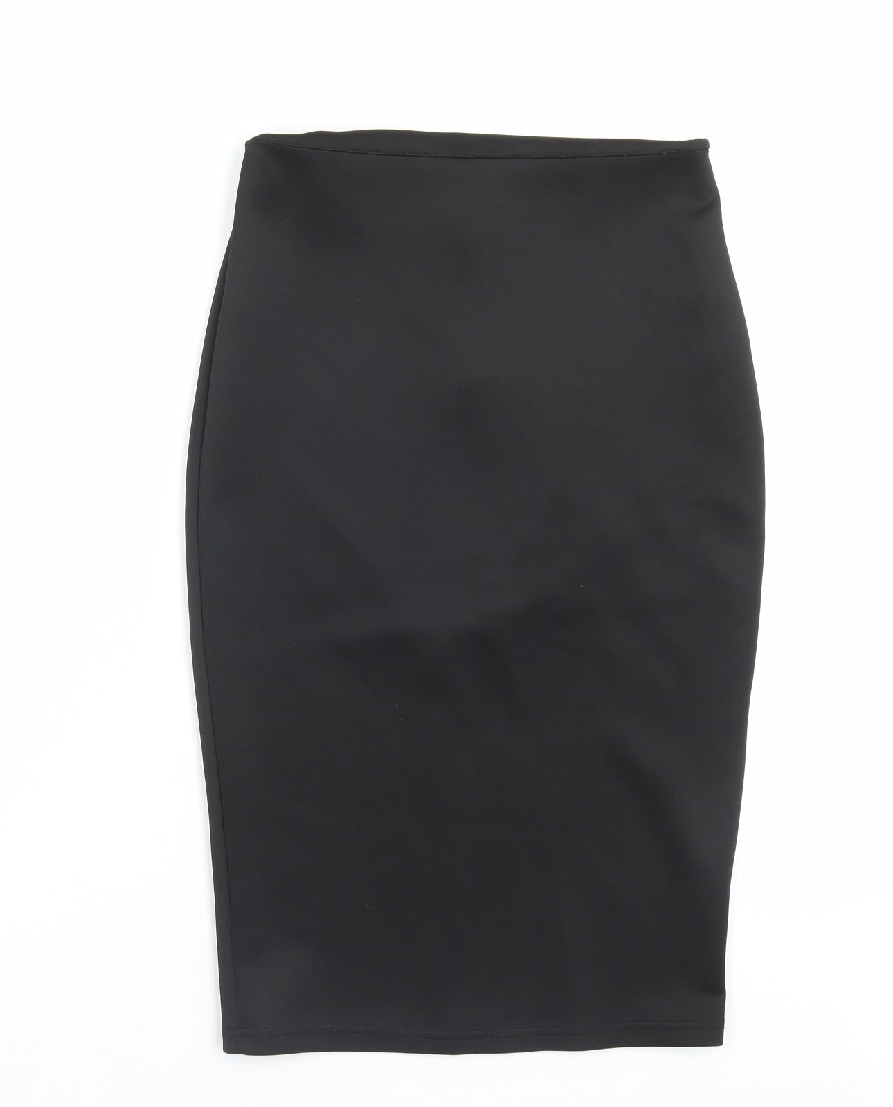 Internacionale Womens Black Polyester Straight & Pencil Skirt Size 10 Zip