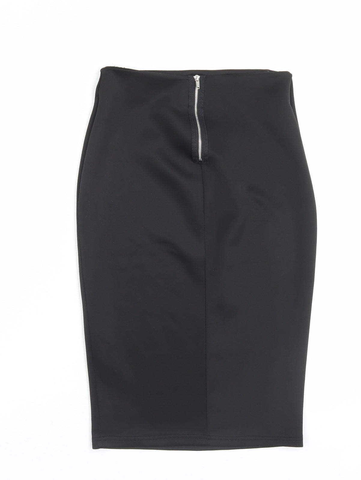 Internacionale Womens Black Polyester Straight & Pencil Skirt Size 10 Zip