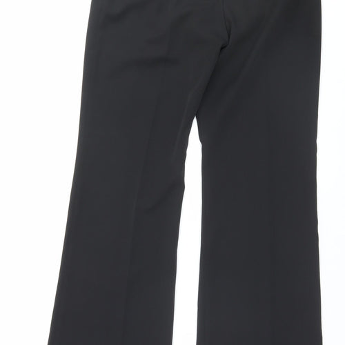 Dorothy Perkins Womens Black Polyester Trousers Size 10 L31 in Regular Hook & Eye