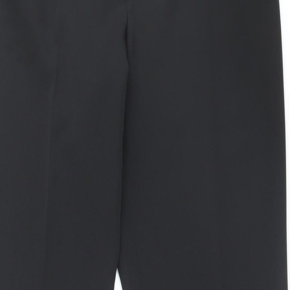 Dorothy Perkins Womens Black Polyester Trousers Size 10 L31 in Regular Hook & Eye