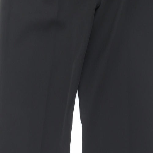 Dorothy Perkins Womens Black Polyester Trousers Size 10 L31 in Regular Hook & Eye