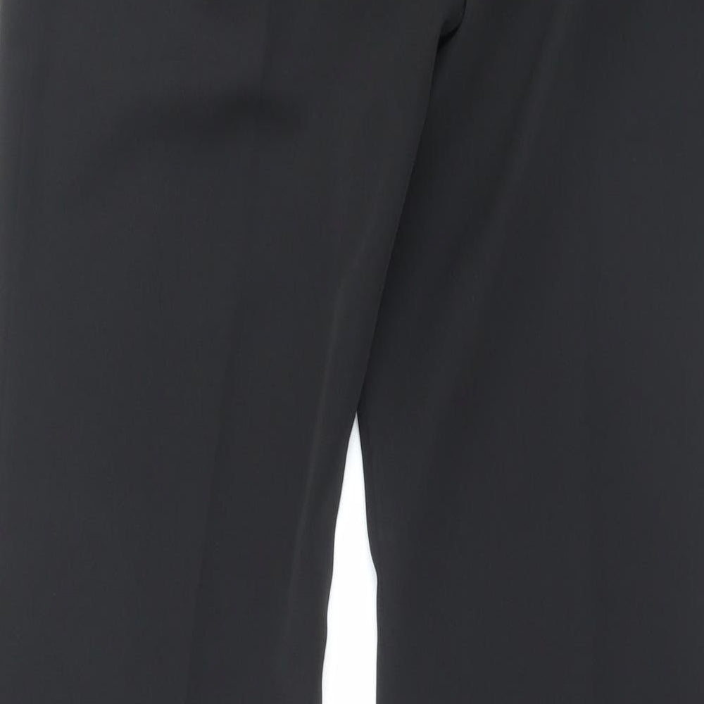 Dorothy Perkins Womens Black Polyester Trousers Size 10 L31 in Regular Hook & Eye