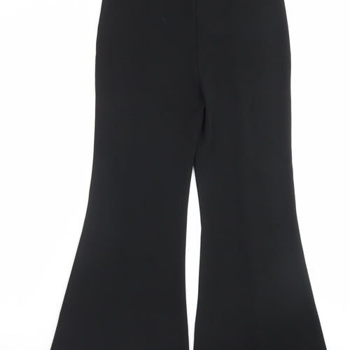 Cameo Rose Womens Black Polyester Trousers Size 12 L28 in Regular