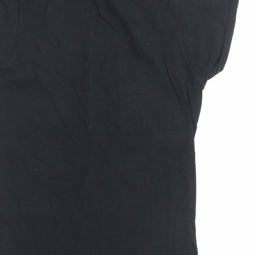 Gildan Womens Black Cotton Basic T-Shirt Size M Crew Neck - Mama Bear
