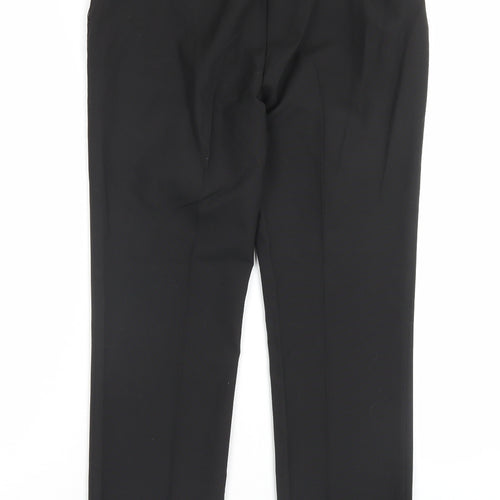 Marks and Spencer Boys Black Polyester Capri Trousers Size 16 Years Regular Button - School Wear
