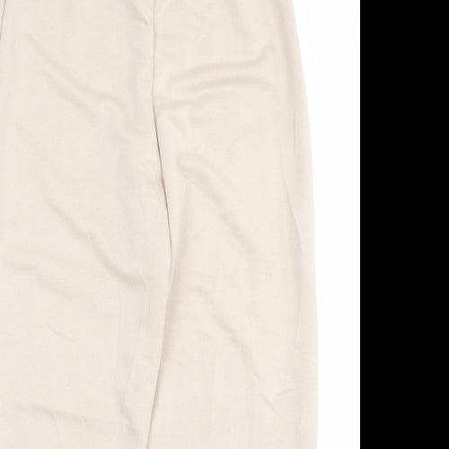 Boohoo Womens Beige Polyester Jogger Trousers Size 12 L28 in Regular