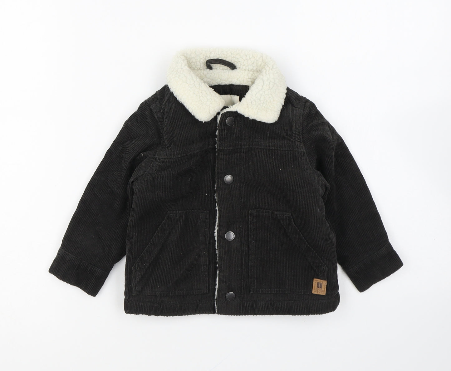 NEXT Boys Grey Jacket Size 12-18 Months Snap