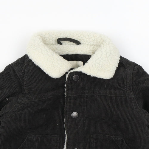 NEXT Boys Grey Jacket Size 12-18 Months Snap