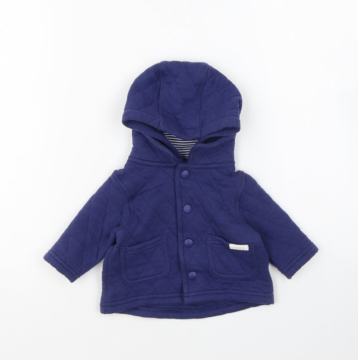 NEXT Baby Blue Jacket Size 0-3 Months Snap