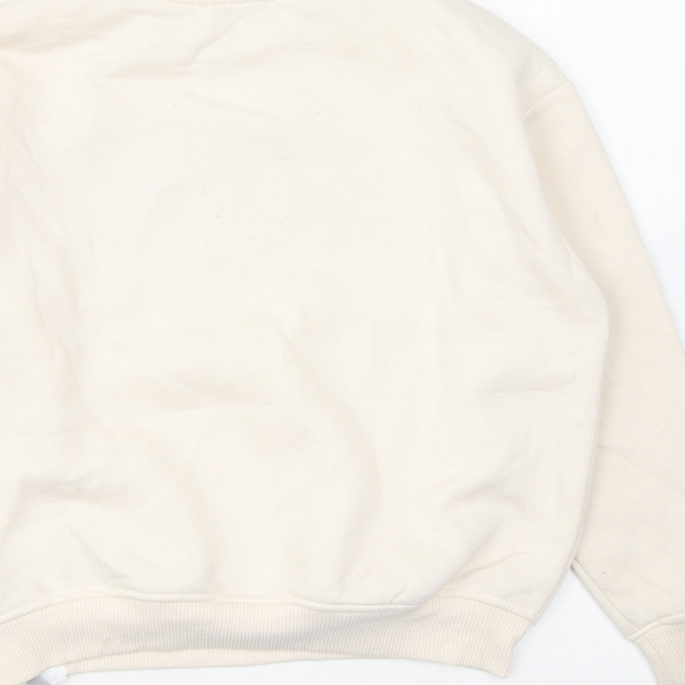 Primark Girls Ivory Polyester Pullover Sweatshirt Size 8-9 Years Pullover - Ambition
