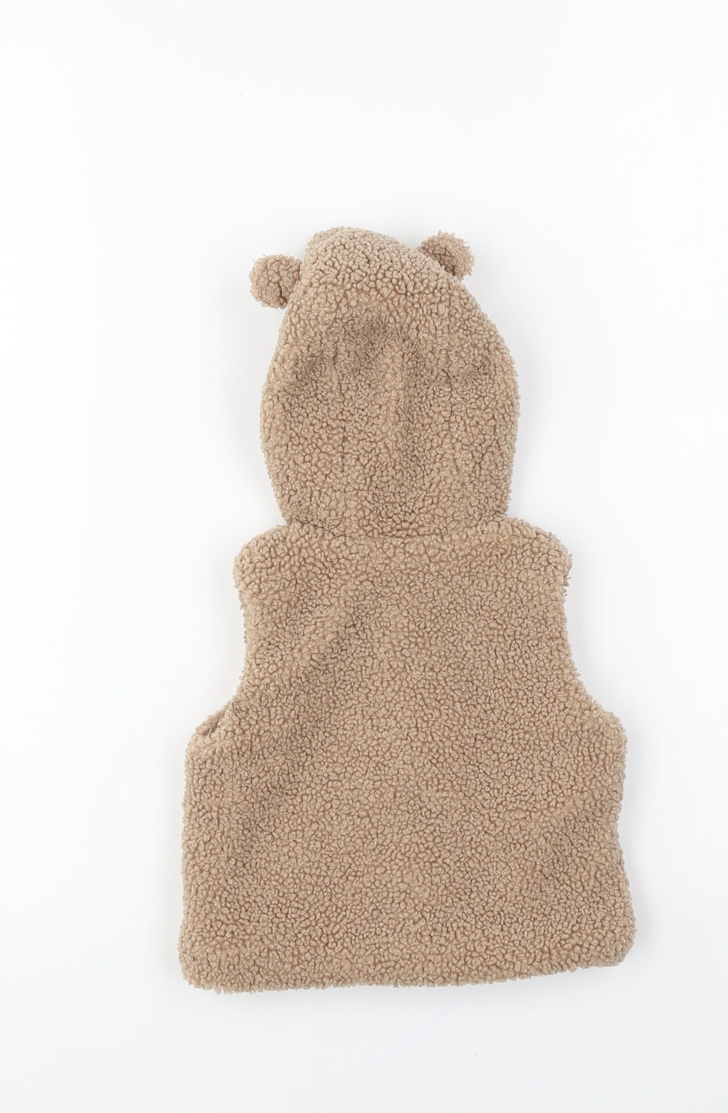 George Baby Brown Gilet Jacket Size 3-6 Months Button