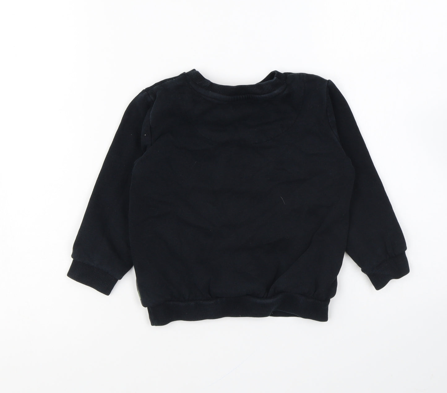 F&F Boys Black Camouflage Cotton Pullover Sweatshirt Size 2-3 Years Pullover - NYC