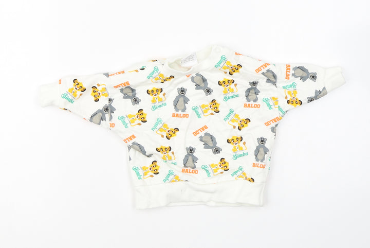 PEP&CO Baby Multicoloured Geometric Cotton Pullover Jumper Size 0-3 Months Pullover - Lion King