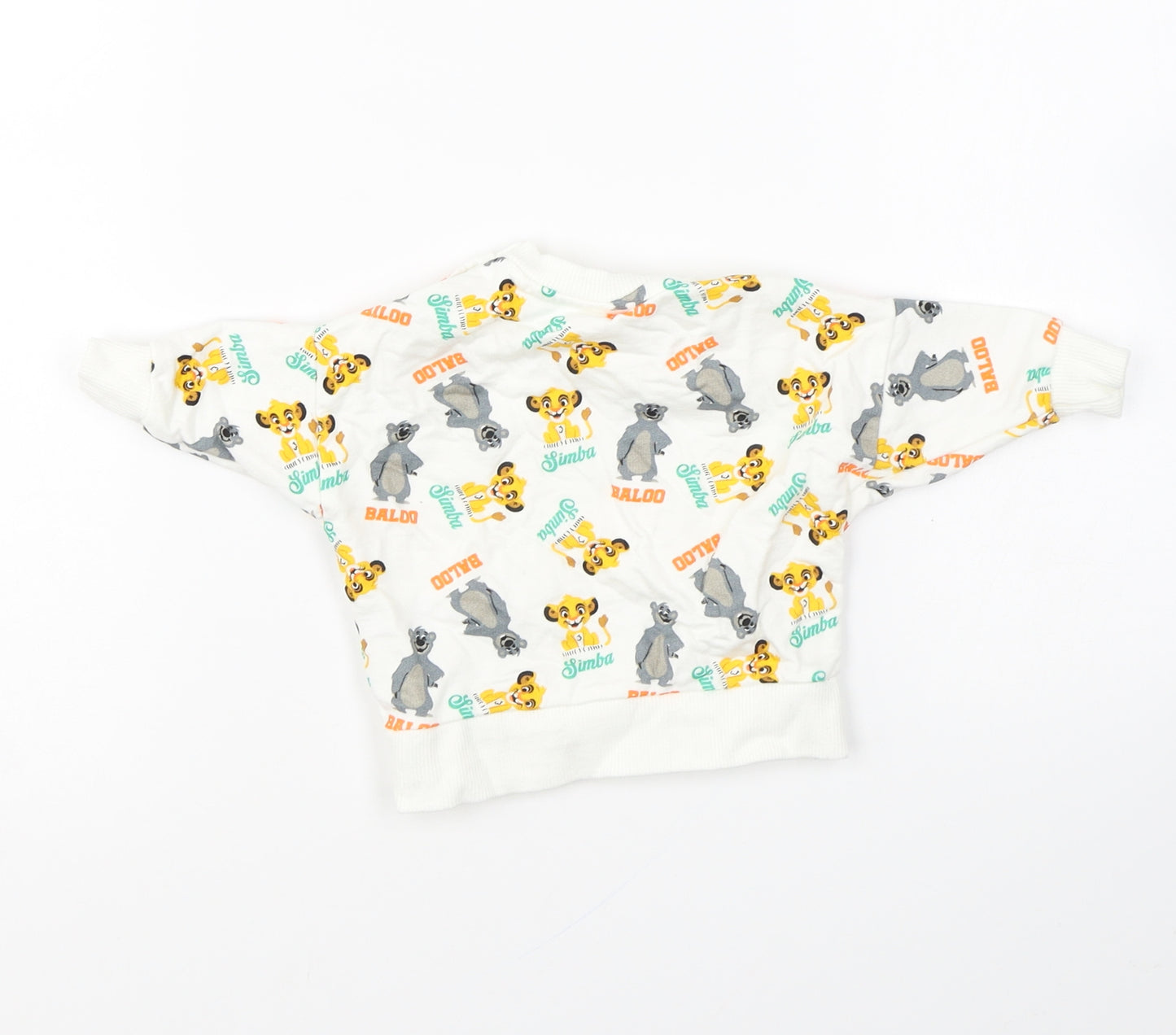 PEP&CO Baby Multicoloured Geometric Cotton Pullover Jumper Size 0-3 Months Pullover - Lion King