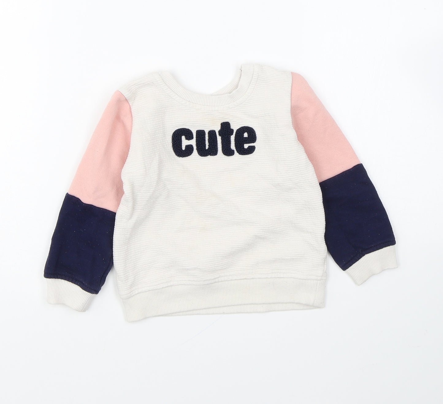 Primark Girls Multicoloured Polyester Pullover Sweatshirt Size 2-3 Years Pullover - Cute