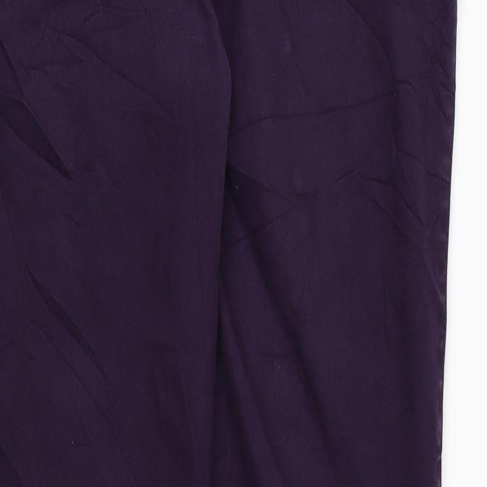 RJR.John Rocha Womens Purple Cotton Skinny Jeans Size 12 L28 in Regular Zip