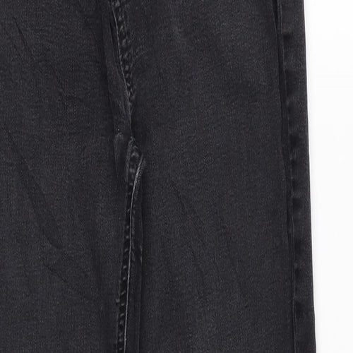 TU Womens Black Cotton Skinny Jeans Size 10 L28 in Regular Zip