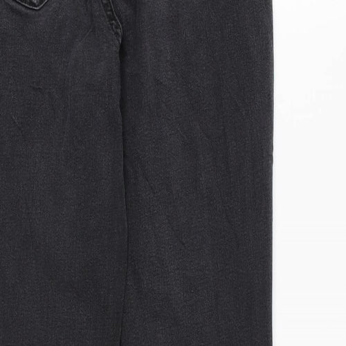 TU Womens Black Cotton Skinny Jeans Size 10 L28 in Regular Zip