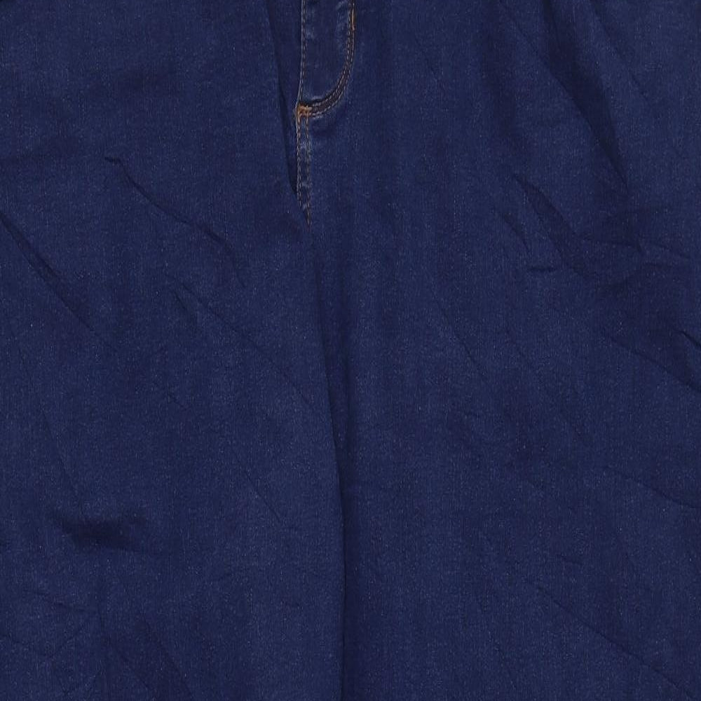 George Womens Blue Cotton Skinny Jeans Size 26 L28 in Regular Zip